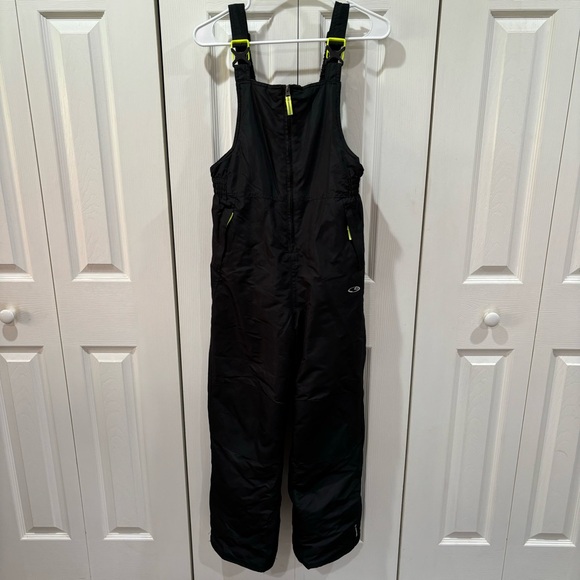 CHAMPION Kid’s Unisex Waterproof Snow Overalls Snow Pants - black size L (12-14) - Picture 1 of 5